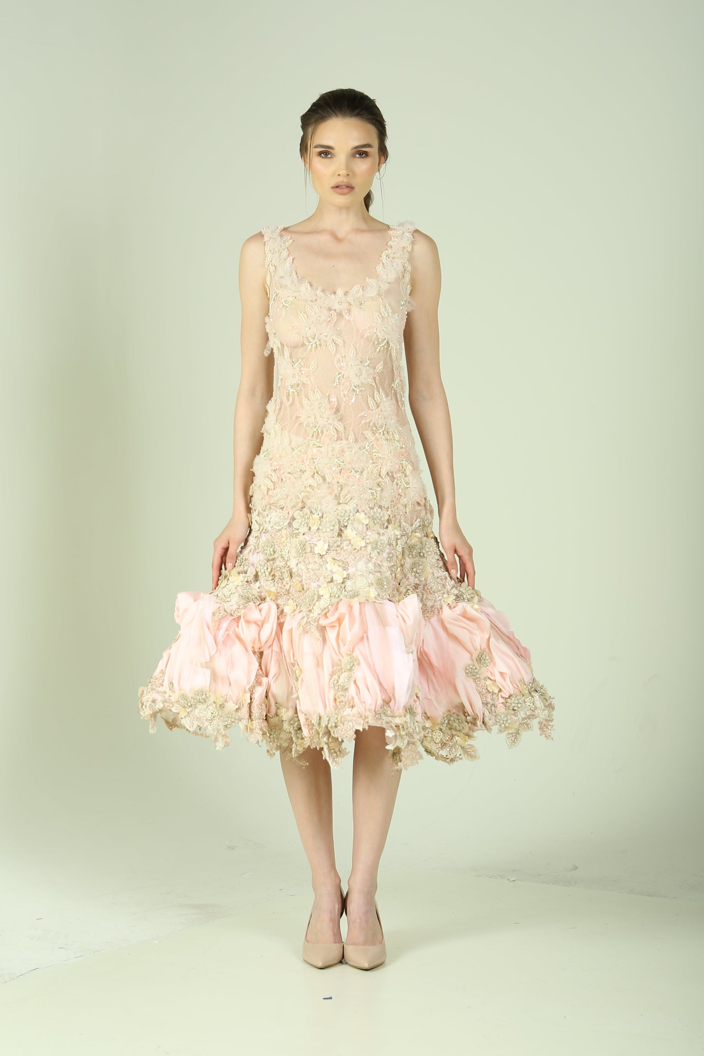 Embroidered evening Dress