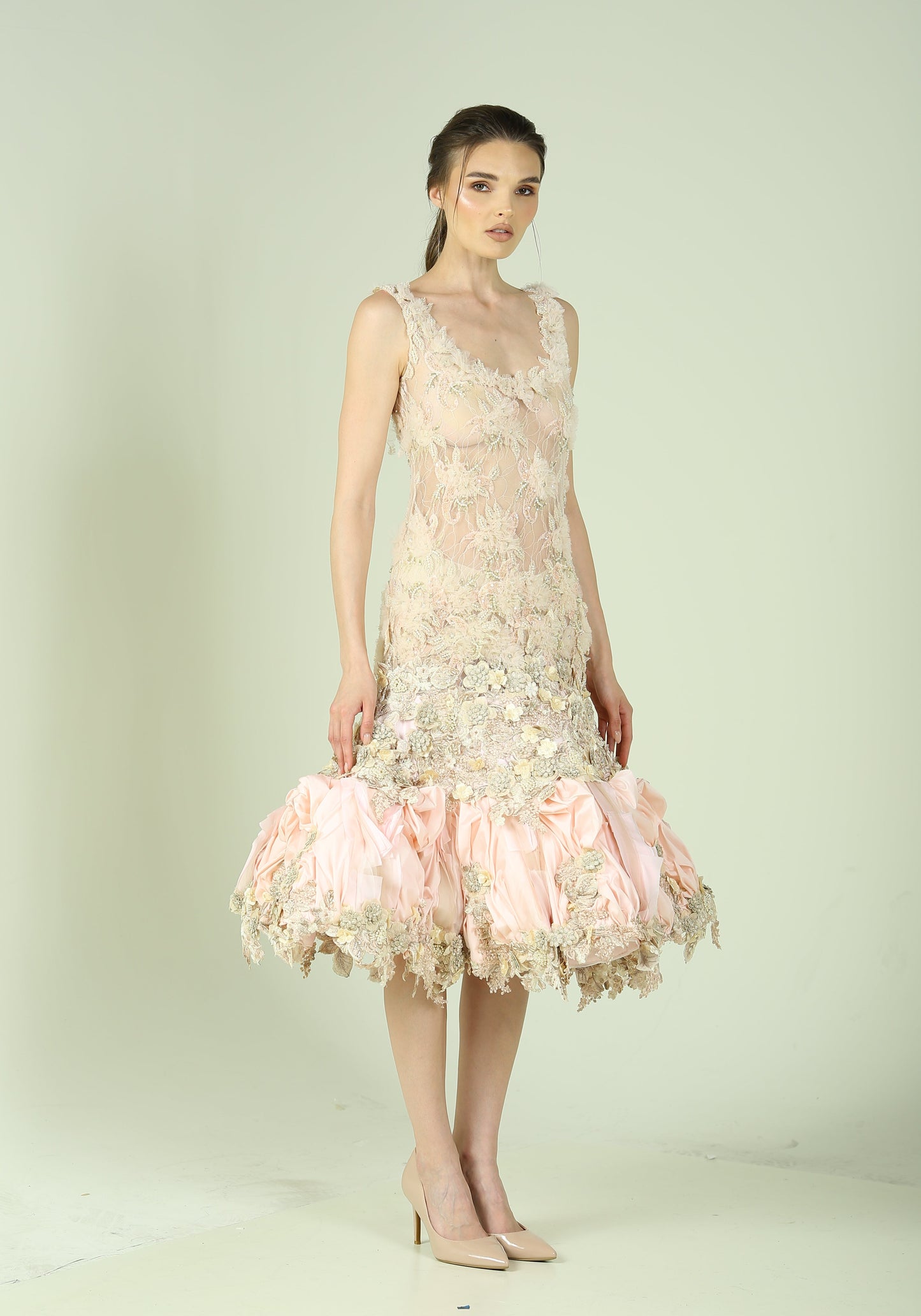 Embroidered evening Dress