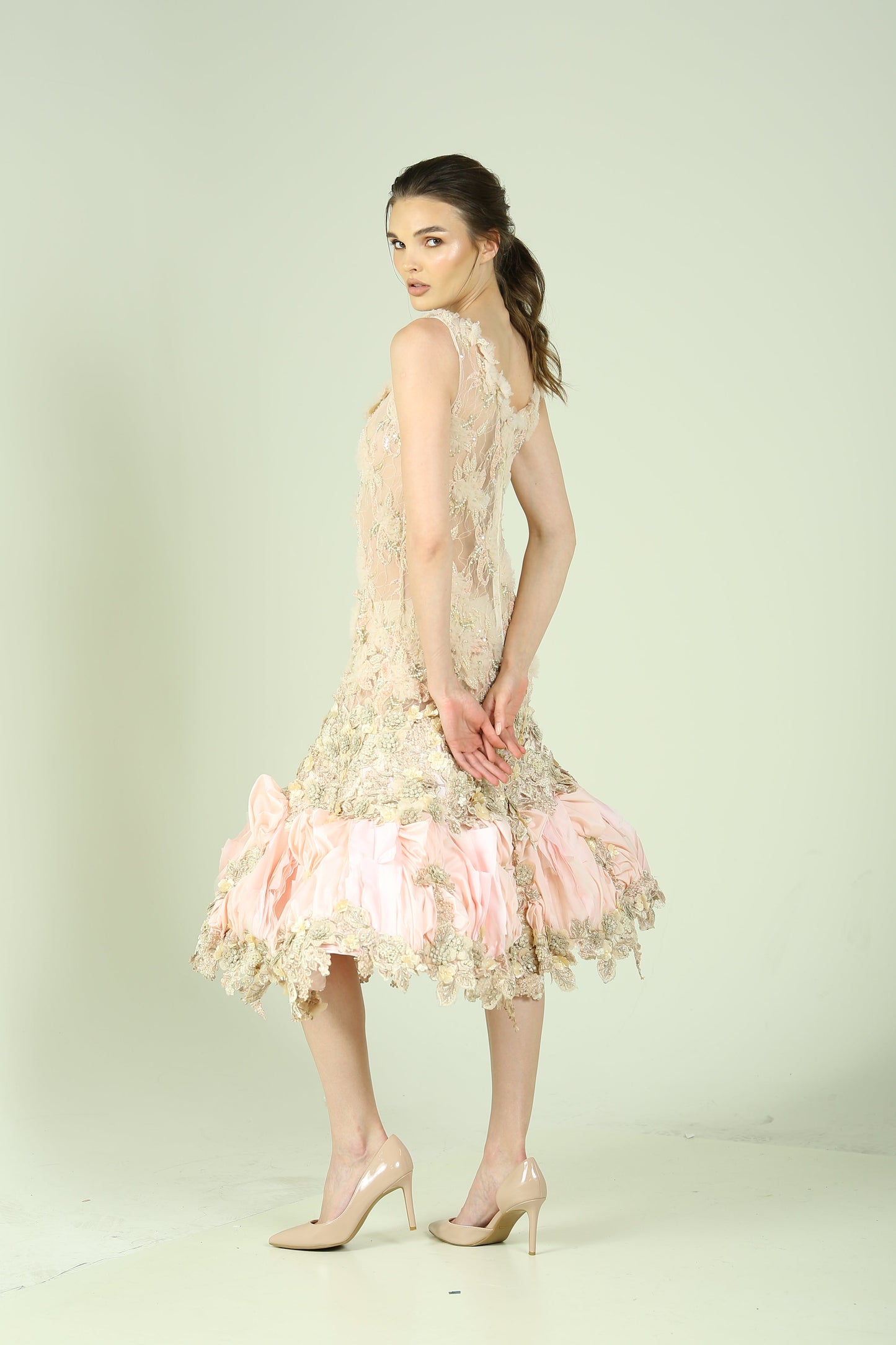 Embroidered evening Dress