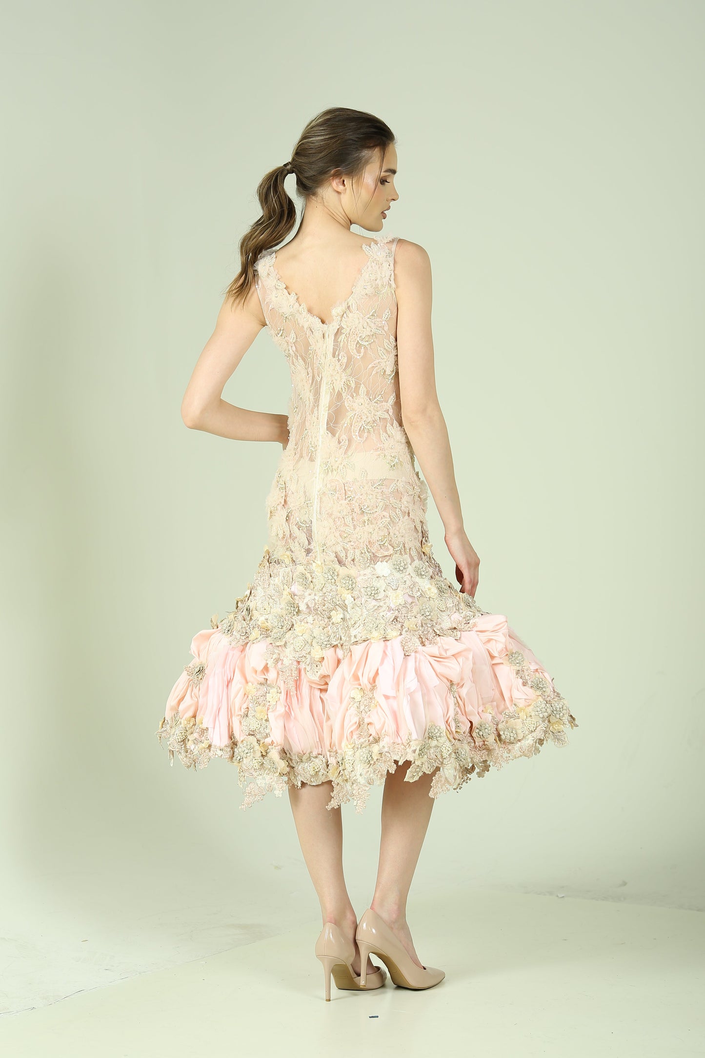 Embroidered evening Dress