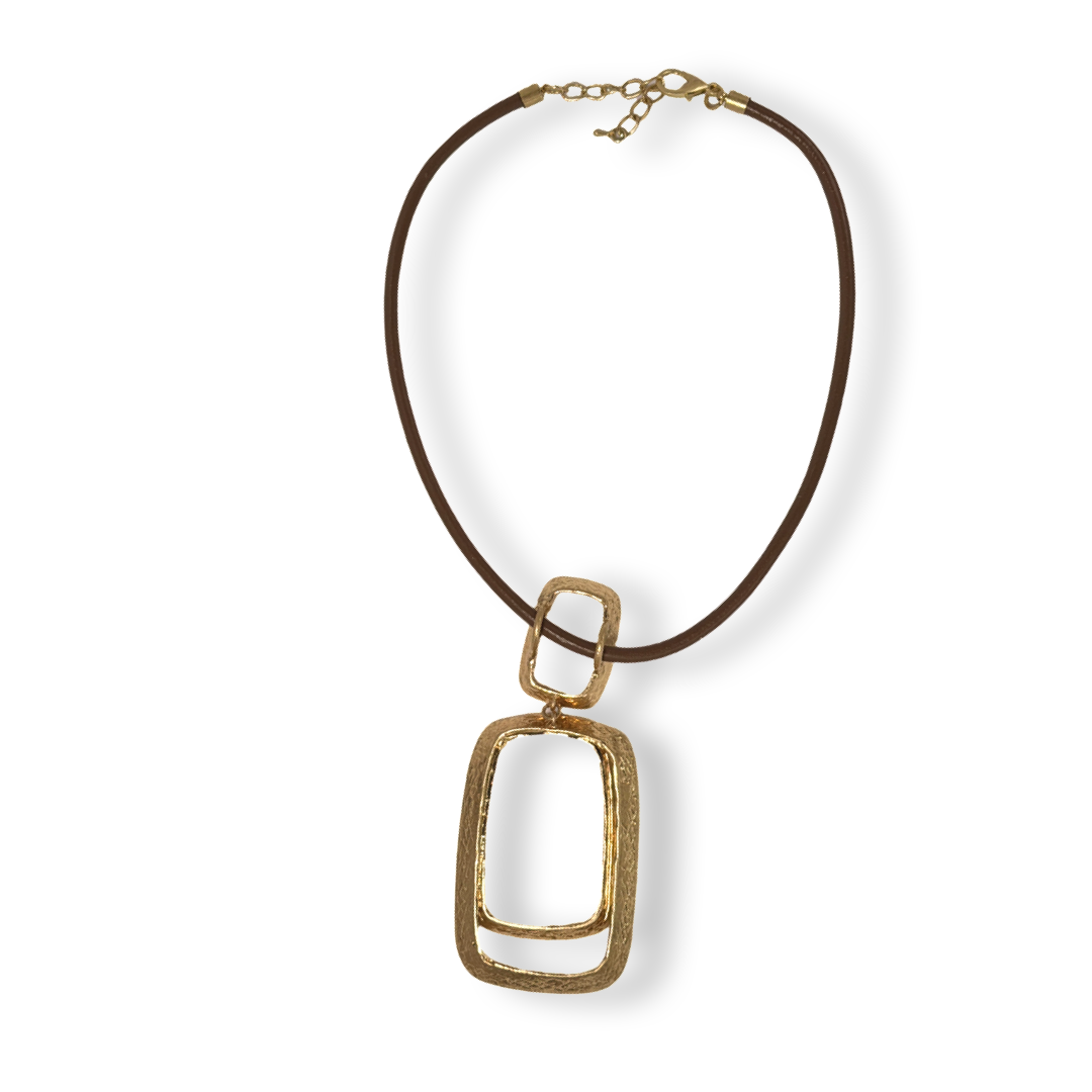 Golden Frame Necklace
