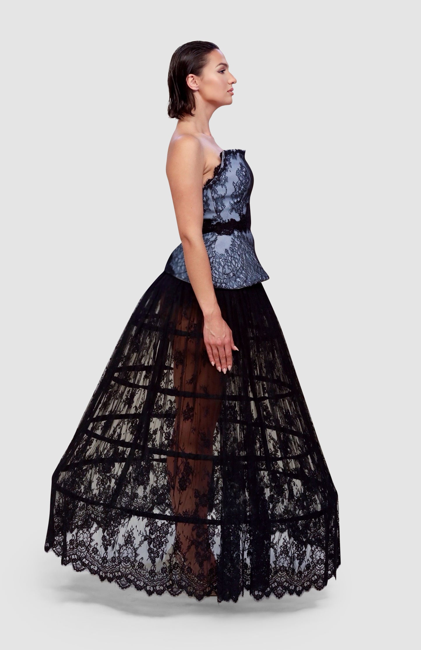 Noir Lace Cage Ensemble