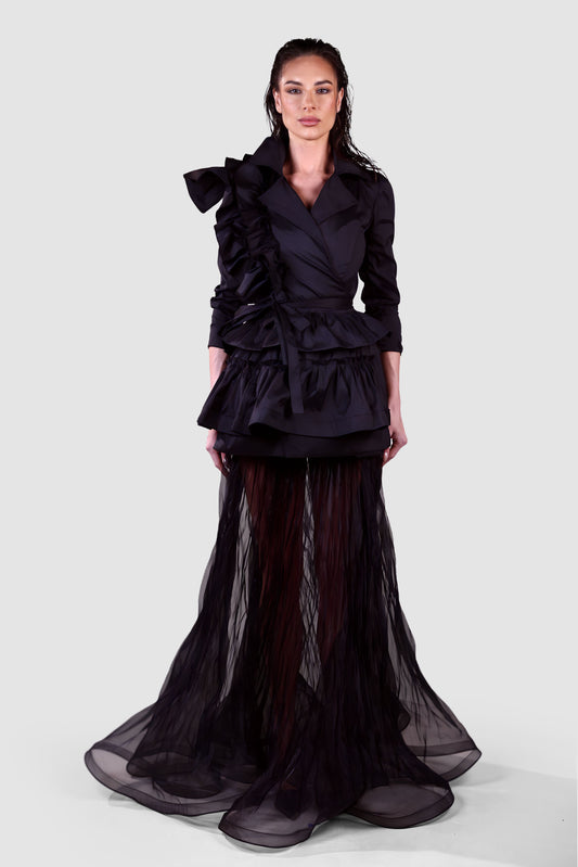 Shadow Cascade Organza Skirt