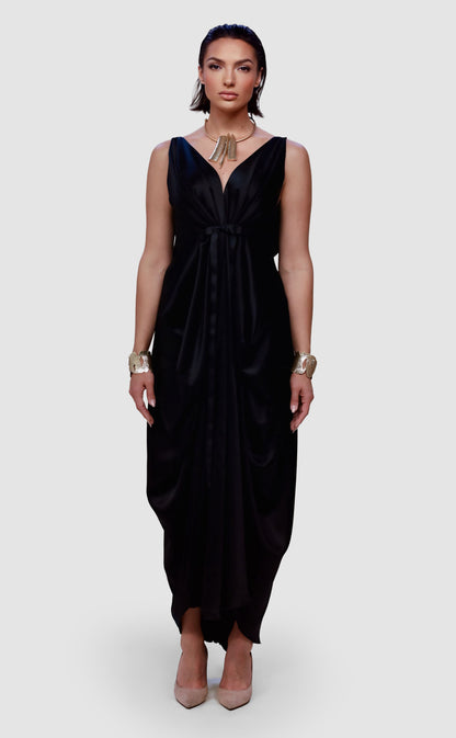 Versa Draped Transformable Evening Gown