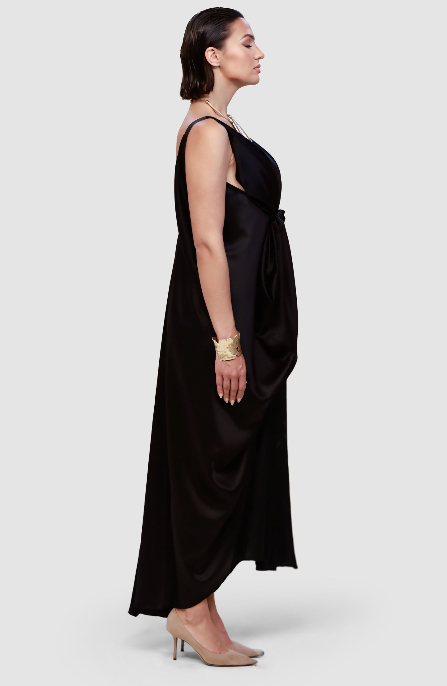 Versa Draped Transformable Evening Gown