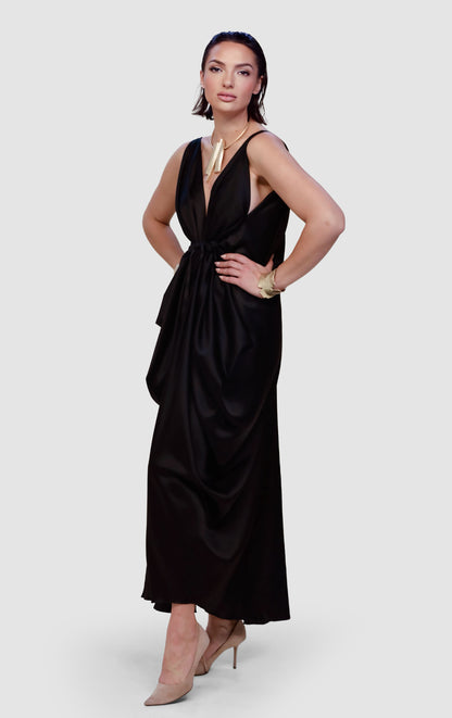 Versa Draped Transformable Evening Gown