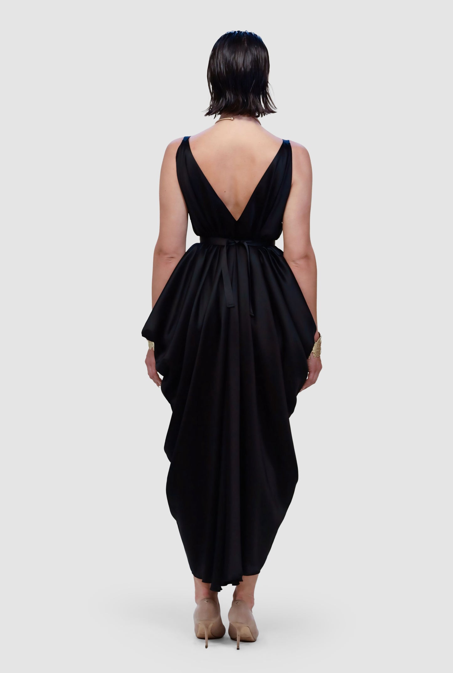Versa Draped Transformable Evening Gown
