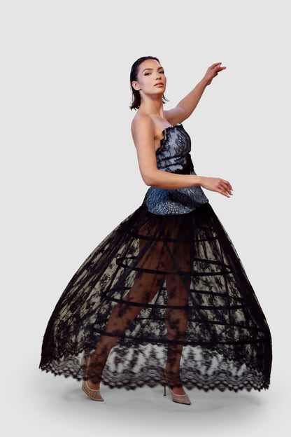 Noir Lace Cage Ensemble