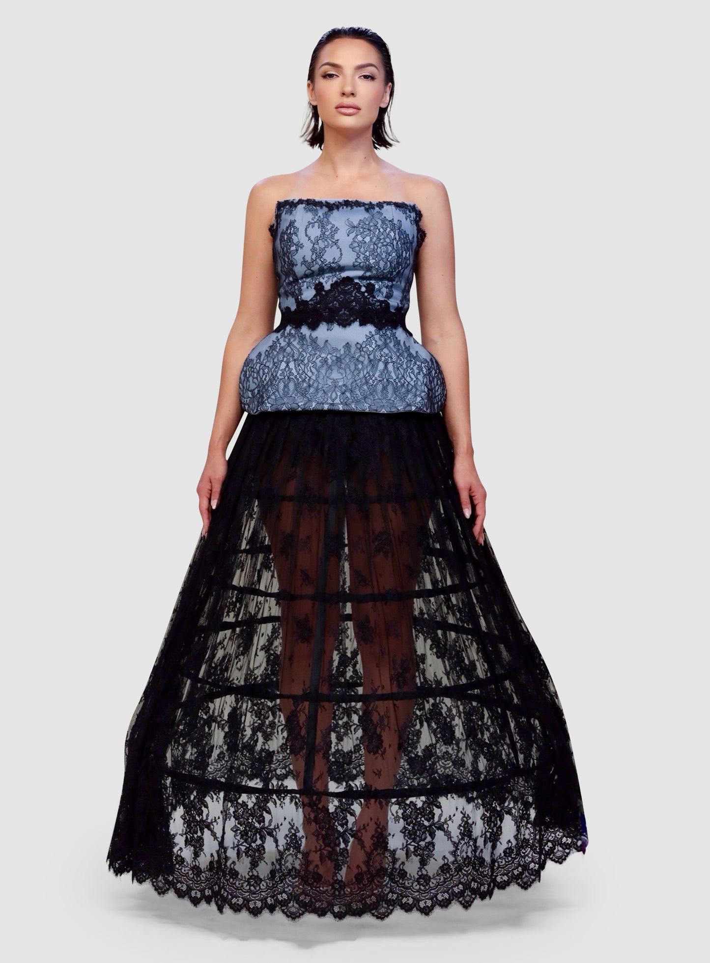 Noir Lace Cage Ensemble