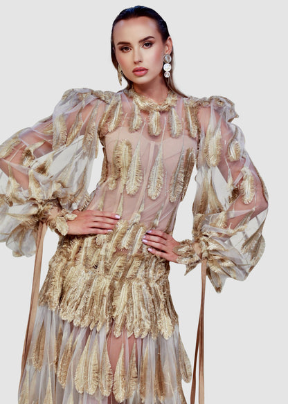 Golden Plume Sheer Gow