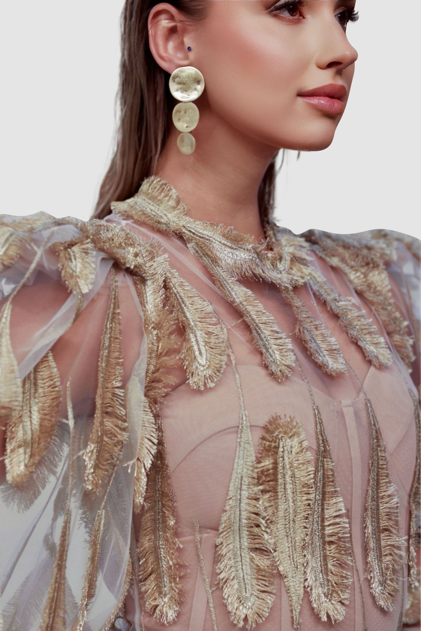 Golden Plume Sheer Gow