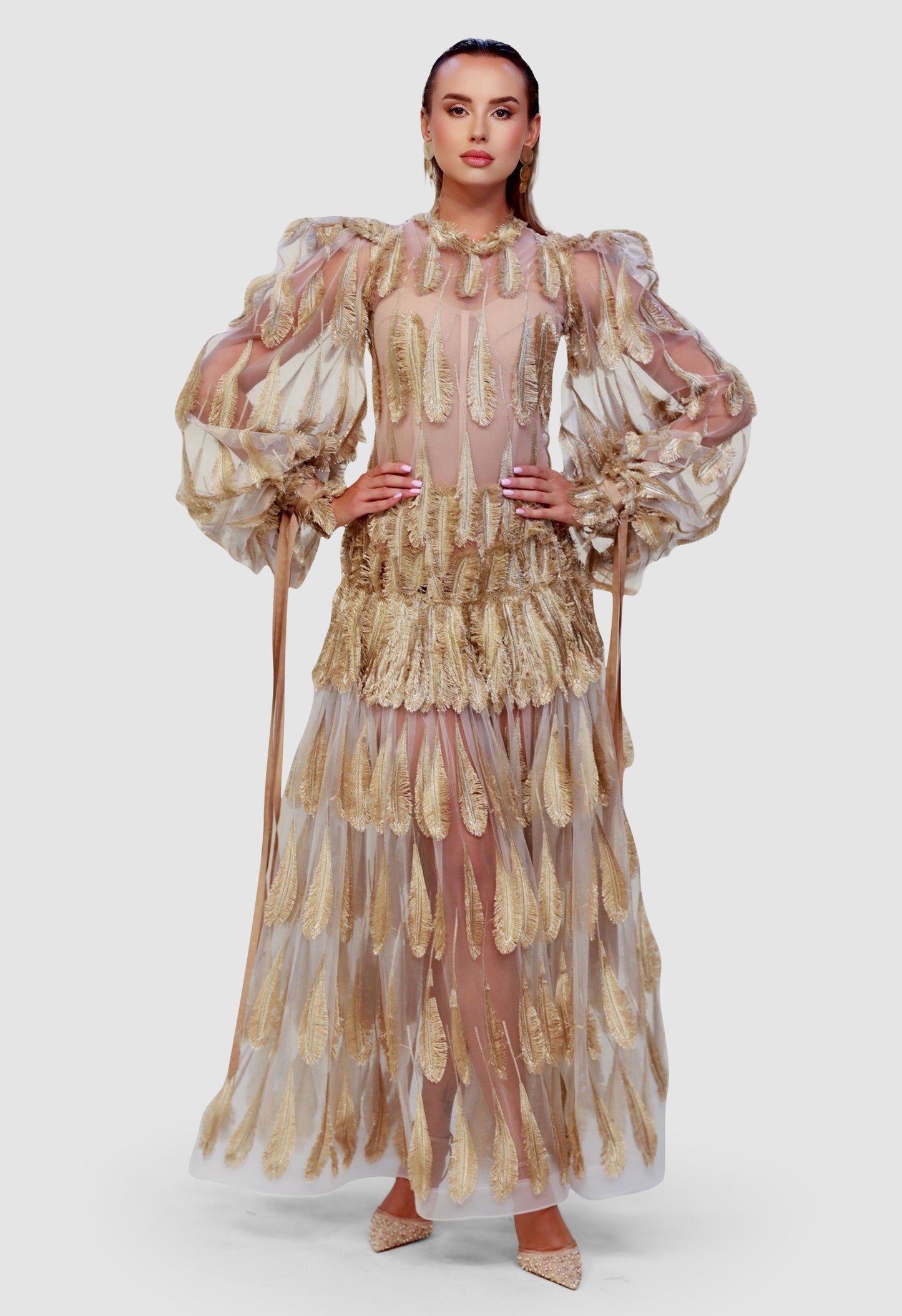 Golden Plume Sheer Gow