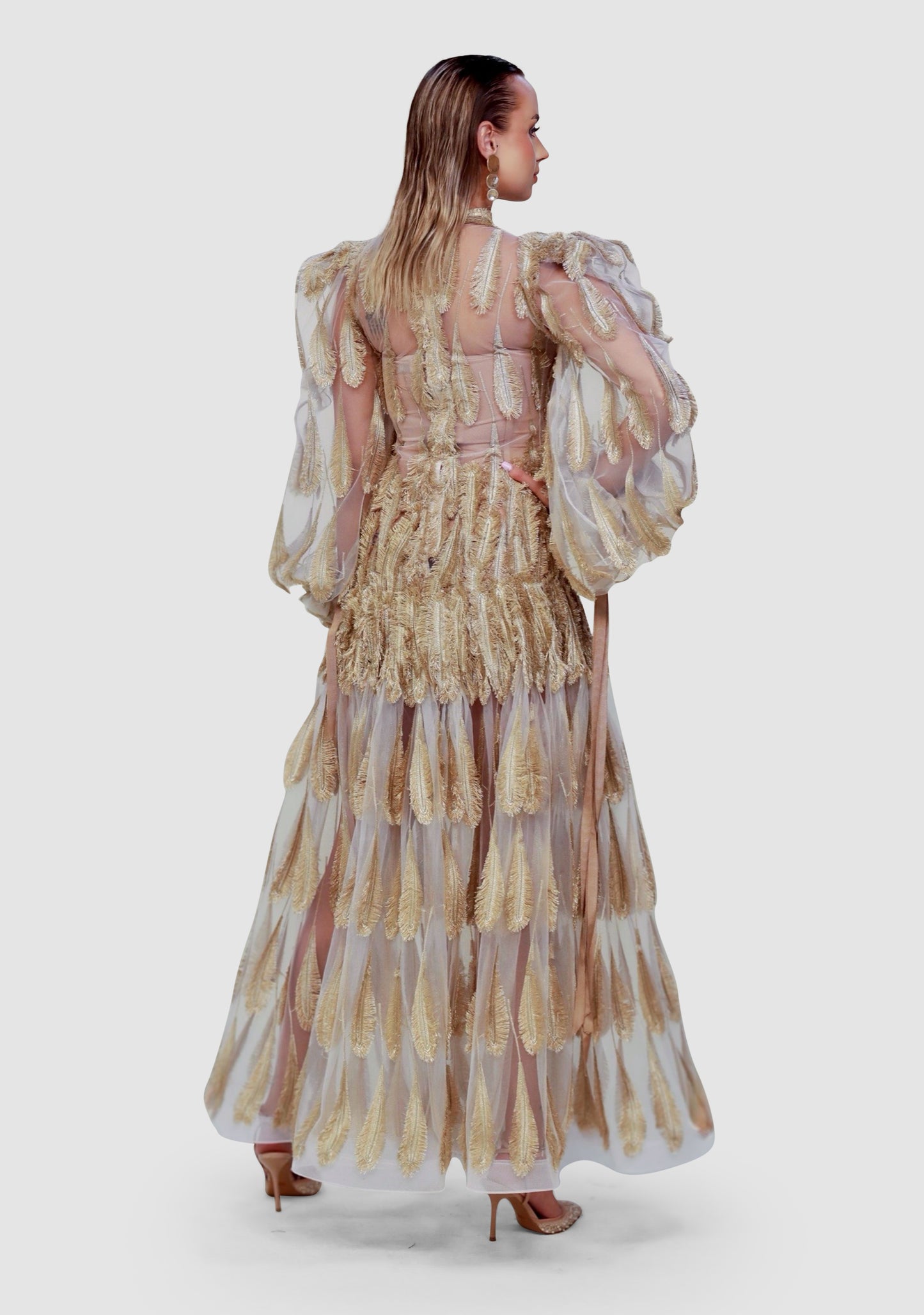 Golden Plume Sheer Gow