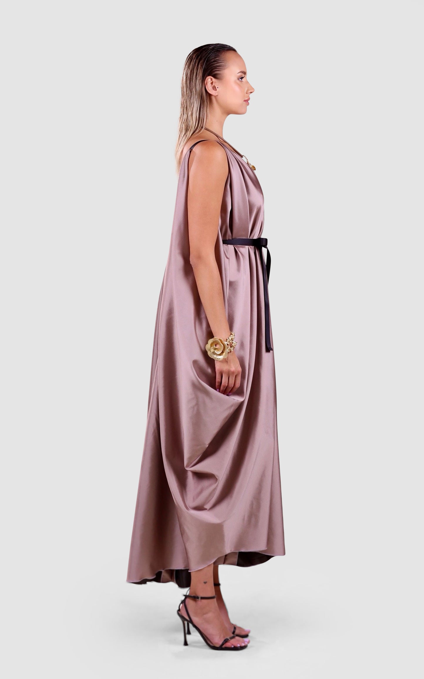 Versa Draped Transformable Evening Gown
