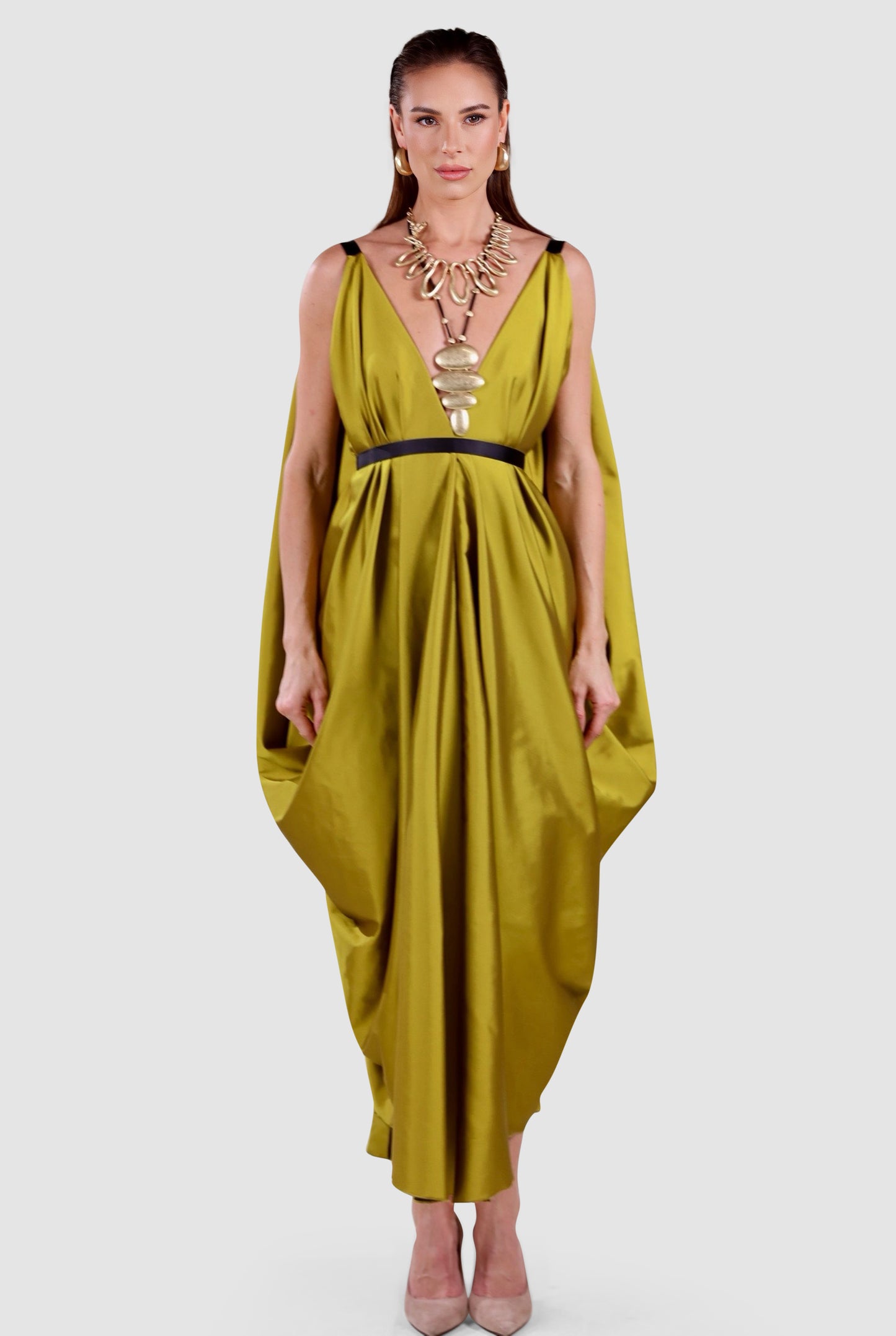 Versa Draped Transformable Evening Gown