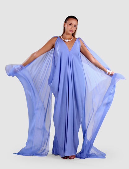 Nazeni Lumière Silk Chiffon Gown