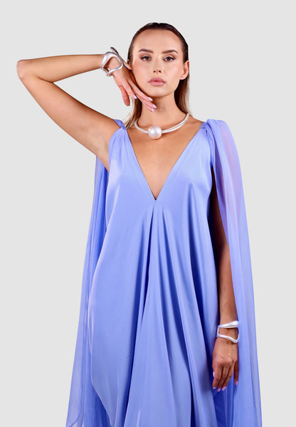 Nazeni Lumière Silk Chiffon Gown