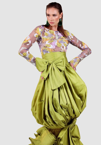 Chartreuse Couture  Gown