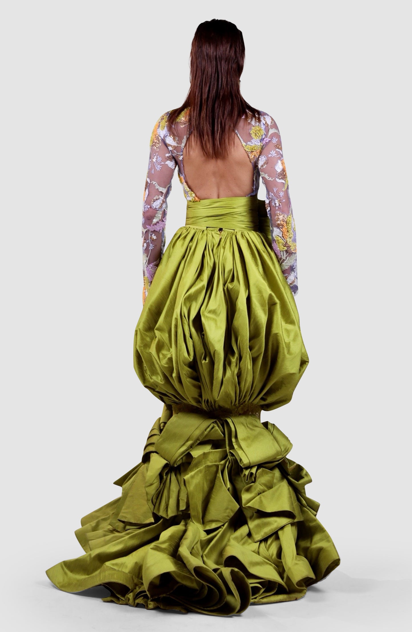 Chartreuse Couture  Gown