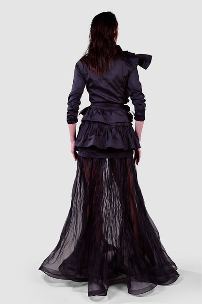 Shadow Cascade Organza Skirt