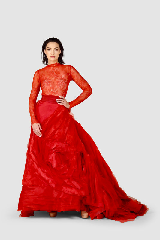 The Scarlet Majesty Gown