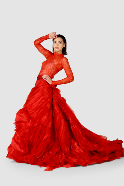 The Scarlet Majesty Gown