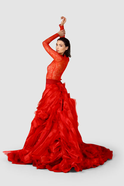The Scarlet Majesty Gown
