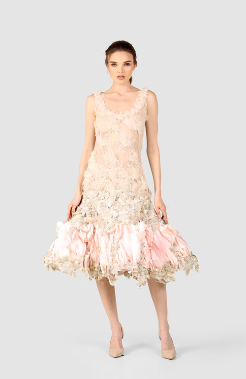 Embroidered  evening Dress