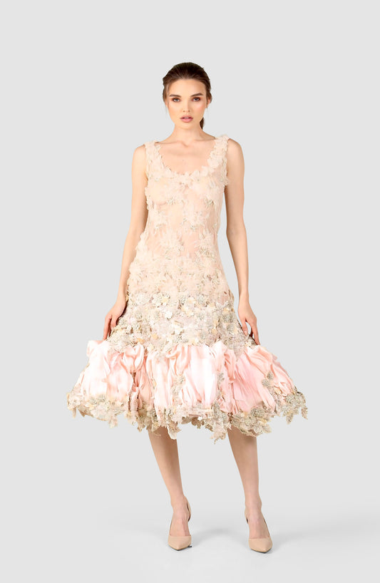 Embroidered  evening Dress