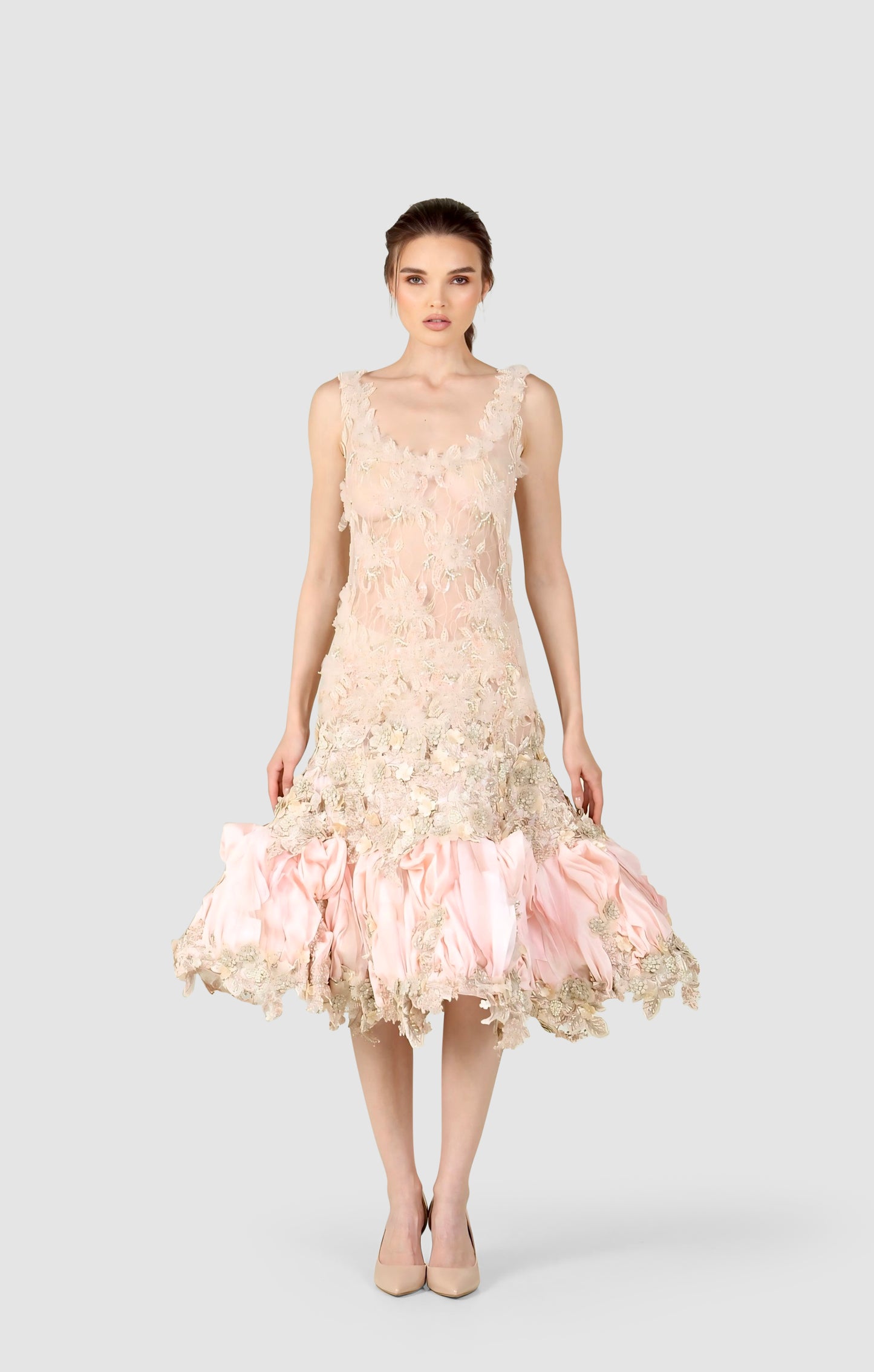 Embroidered  evening Dress