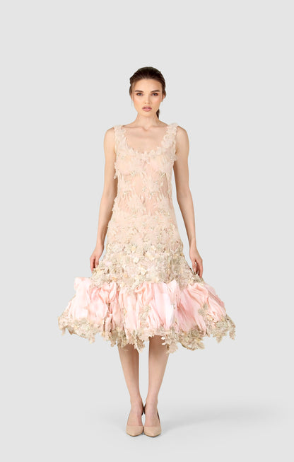 Embroidered  evening Dress