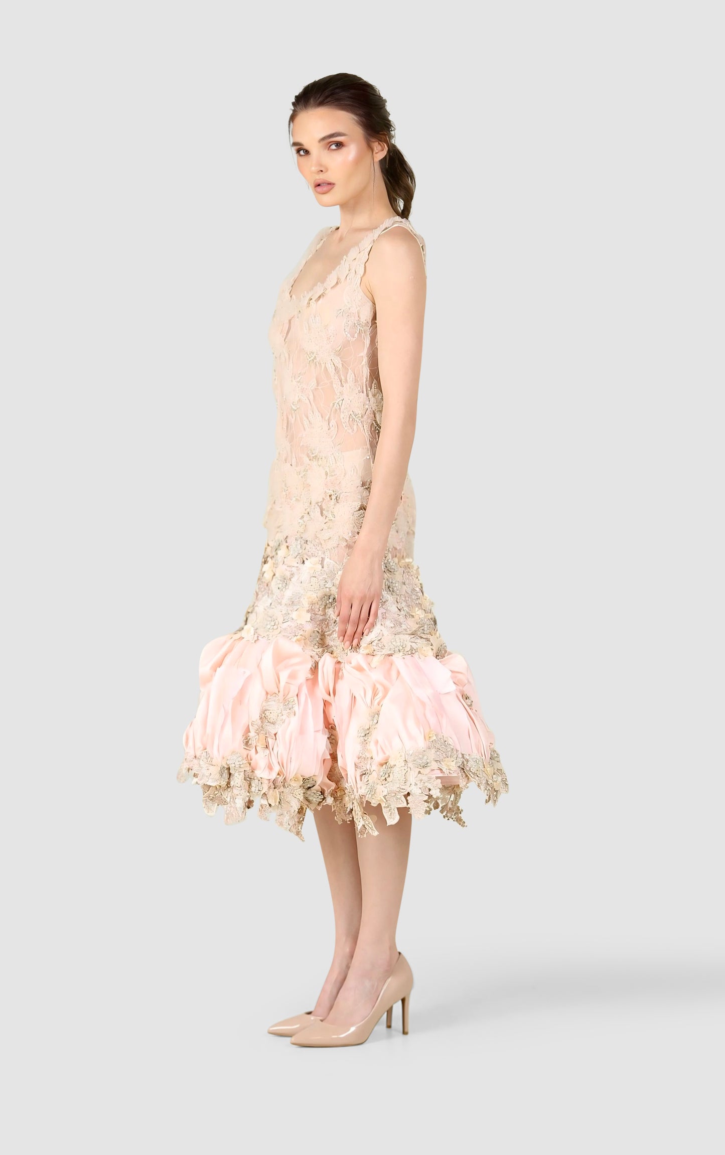 Embroidered  evening Dress