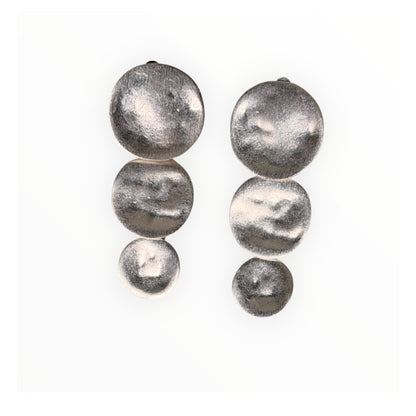 Sculpted Disc Clip-On Earrings